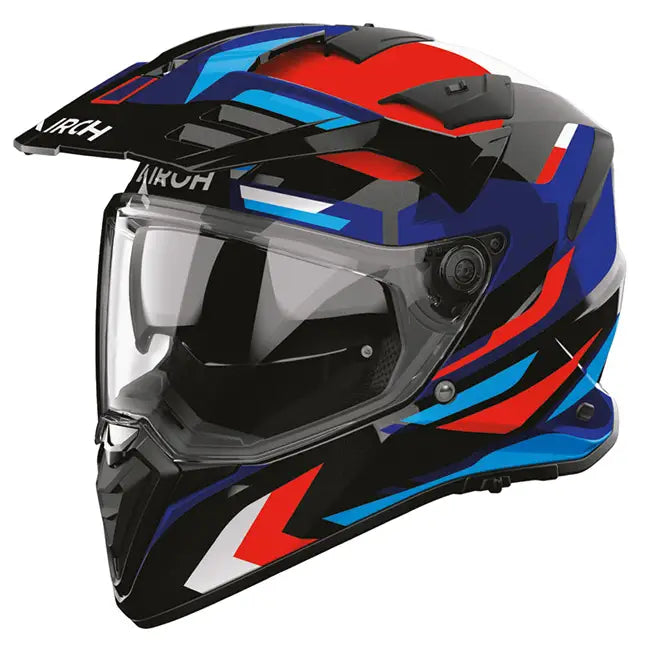Casco Airoh Badx-X Glitch Blue/Red