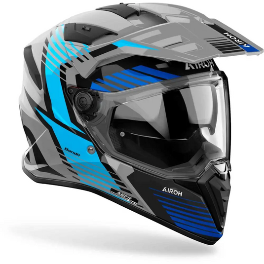 Casco Airoh Bandit Spicy Grey/Black/Blue