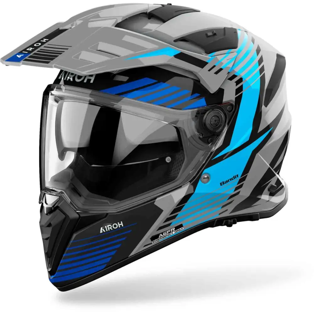 Casco Airoh Bandit Spicy Grey/Black/Blue