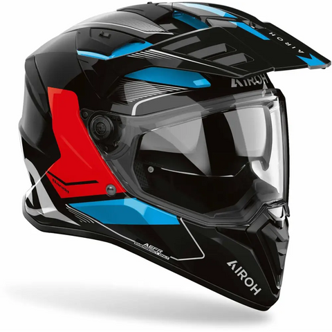 Casco Airoh Bandit Tune Blue/Red Gloss