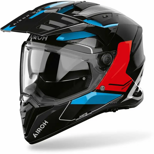 Casco Airoh Bandit Tune Blue/Red Gloss