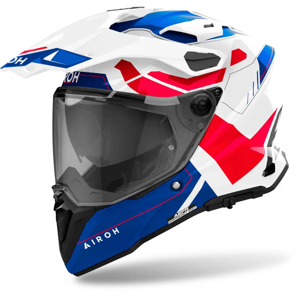 Casco Airoh Commander 2 Reveal Blue/Red Gloss