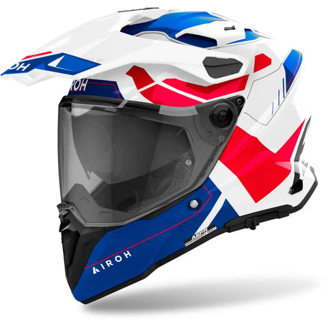 Casco Airoh Commander 2 Reveal Blue/Red Gloss