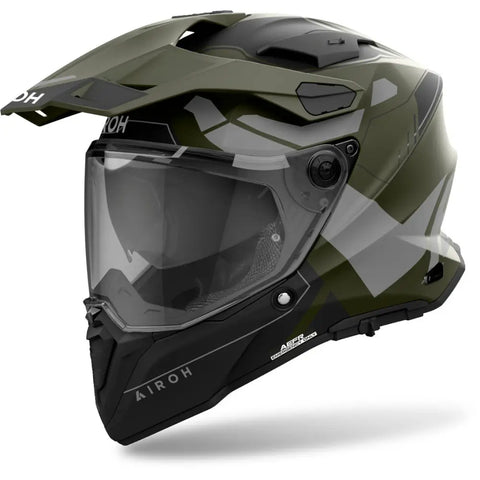 Casco Airoh Commander 2 Reveal Military Green Matt