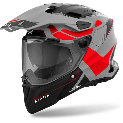 Casco Airoh Commander 2 Reveal Red Fluo Matt