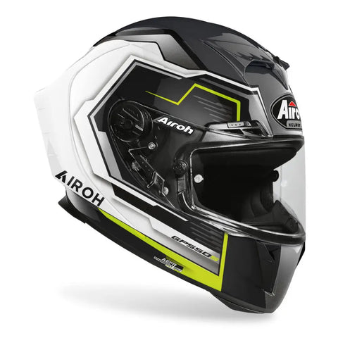 Casco Airoh GP 550 S Rush White/Yellow Gloss