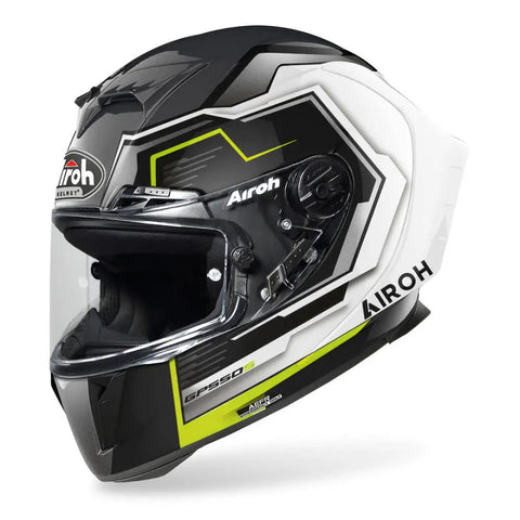 Casco Airoh GP 550 S Rush White/Yellow Gloss