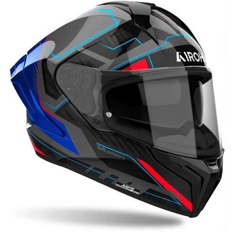 Casco Airoh Matryx Rocket Blue/Red Gloss
