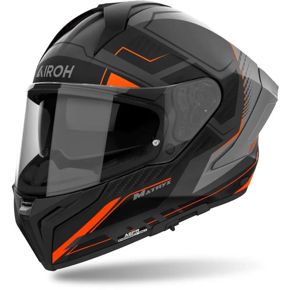 Casco Airoh Matryx Rocket Orange Matt