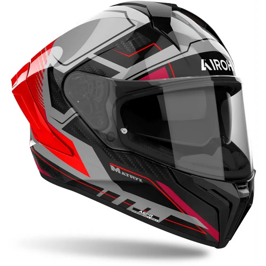 Casco Airoh Matryx Rocket Red Fluo Gloss
