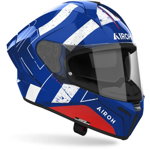 Casco Airoh Matryx Scope Blue / Red Gloss