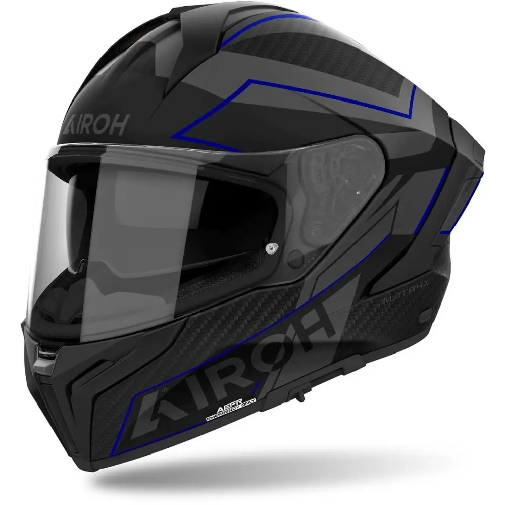 Casco Airoh Matryx Sentinel Black/Grey/Blue