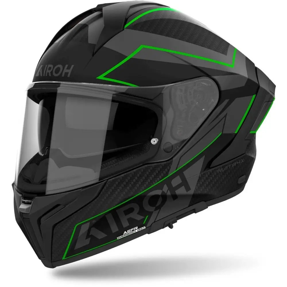 Casco Airoh Matryx Sentinel Black/Grey/Green