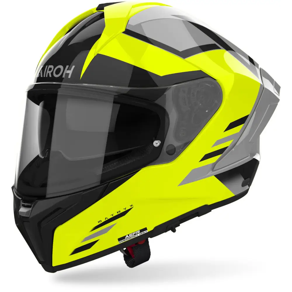 Casco Airoh Matryx Thron Yellow Gloss