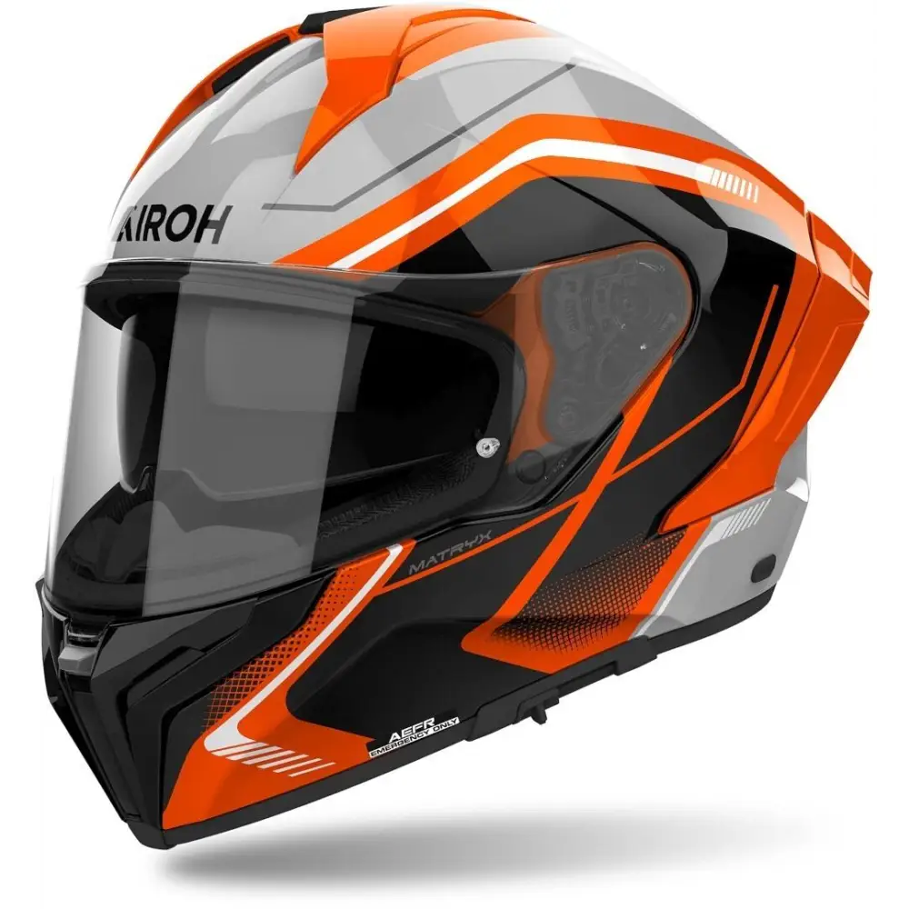 Casco Airoh Matryx Wide Black/Grey/Orange