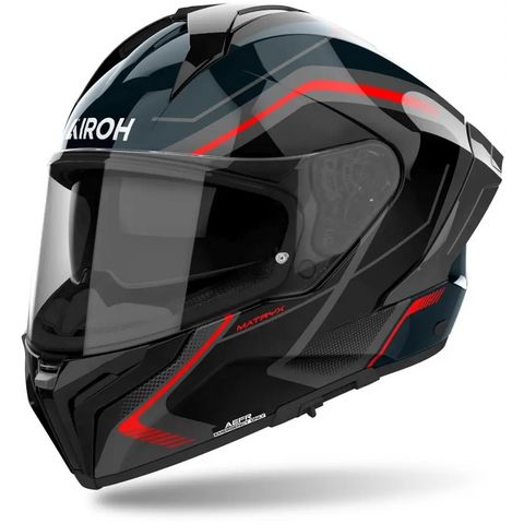 Casco Airoh Matryx Wide Black/Grey/Red