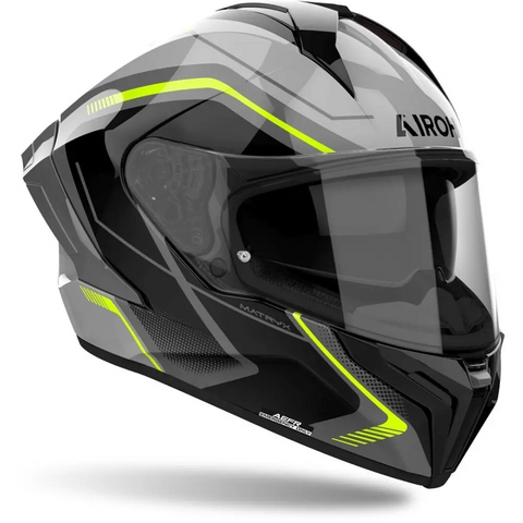 Casco Airoh Matryx Wide Black/Grey/Yellow