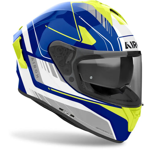 Casco Airoh Spark 2  Chrono Blue / Yellow Gloss