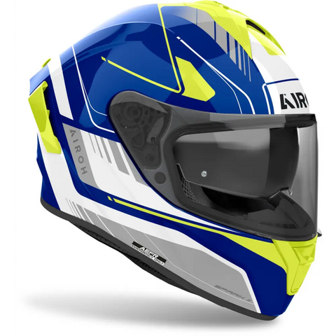 Casco Airoh Spark 2  Chrono Blue / Yellow Gloss