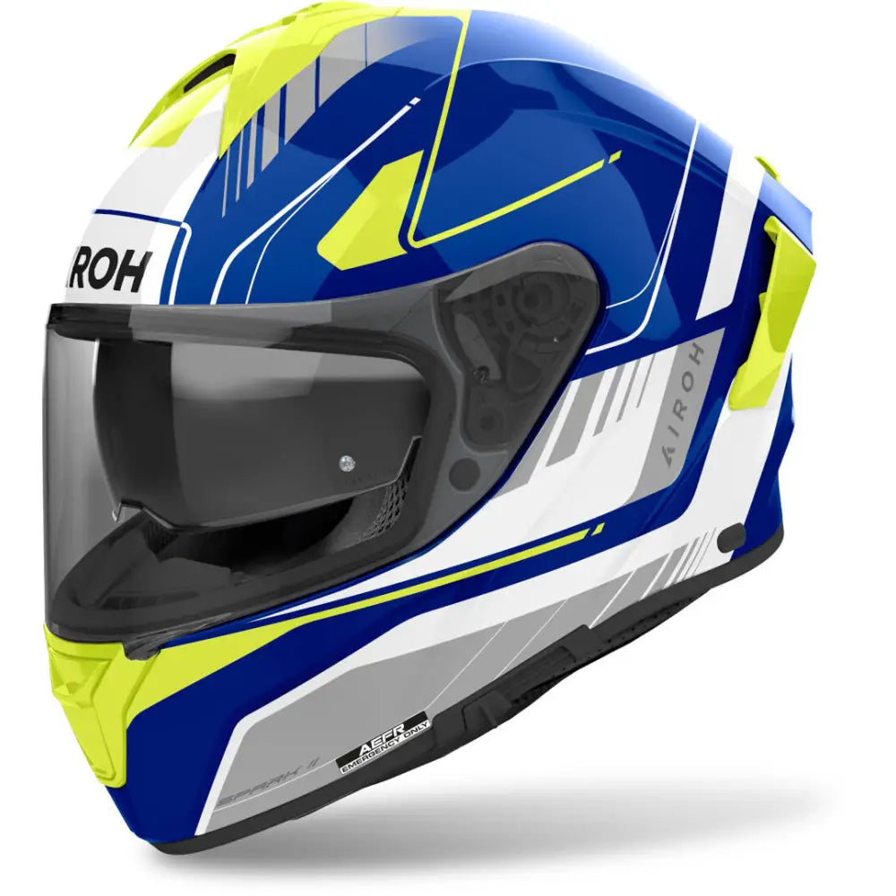 Casco Airoh Spark 2  Chrono Blue / Yellow Gloss