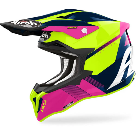 Casco Airoh Strycker Blazer Blue/Pink Gloss