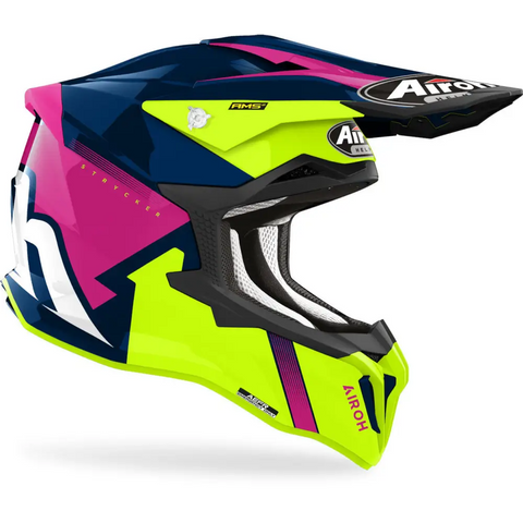 Casco Airoh Strycker Blazer Blue/Pink Gloss