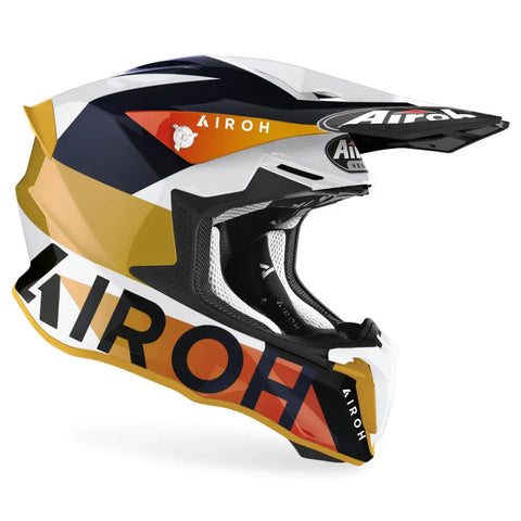 Casco Airoh Twist 2.0 Lift White/Blue Gloss