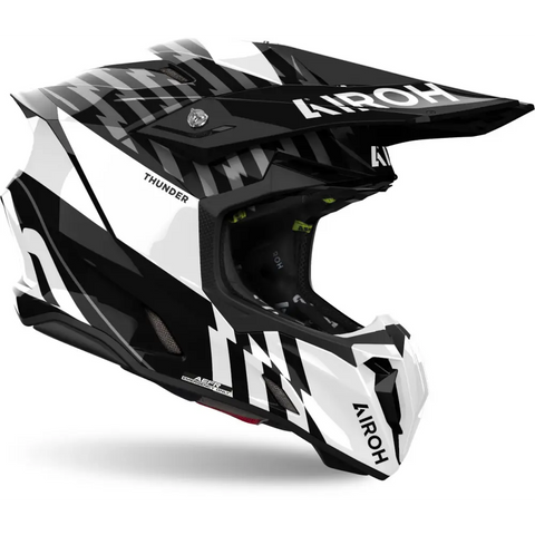 Casco Airoh Twist 3 Thunder Black / White Gloss