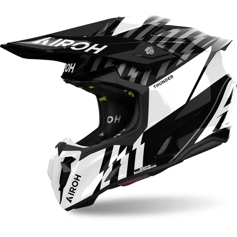 Casco Airoh Twist 3 Thunder Black / White Gloss