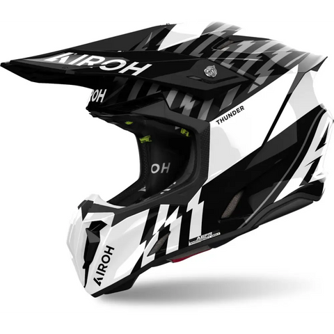 Casco Airoh Twist 3 Thunder Black / White Gloss