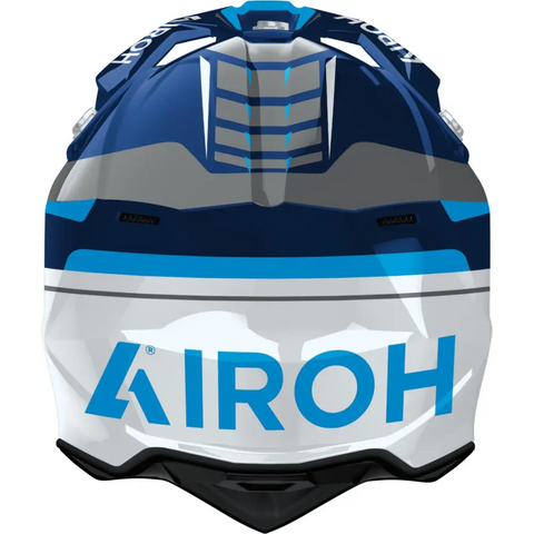 Casco Airoh Wraaap Conquer Blue Gloss