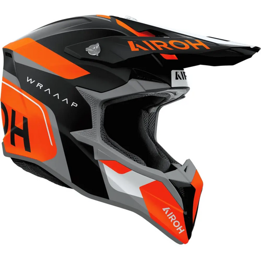 Casco Airoh Wraaap Conquer Orange Matt