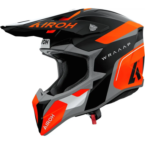 Casco Airoh Wraaap Conquer Orange Matt