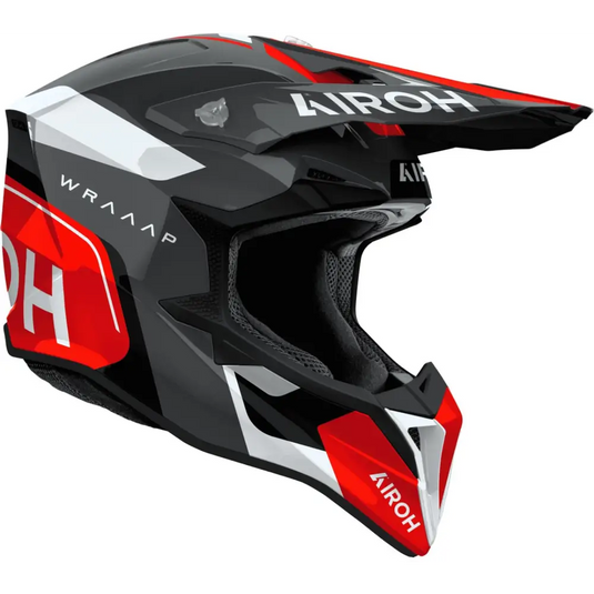 Casco Airoh Wraaap Conquer Red Gloss
