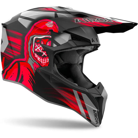 Casco Airoh Wraaap Cyber Red Matt