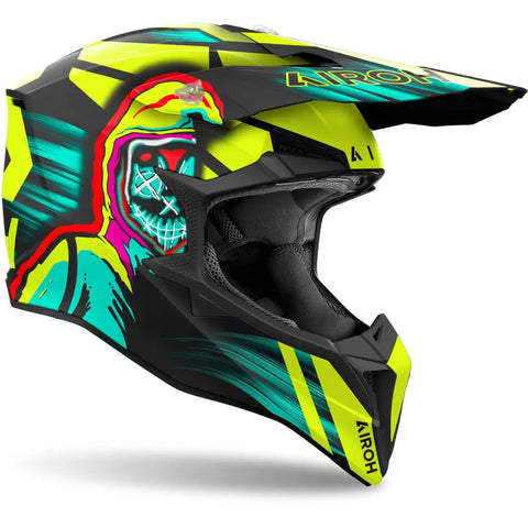 Casco Airoh Wraaap Cyber Yellow Matt