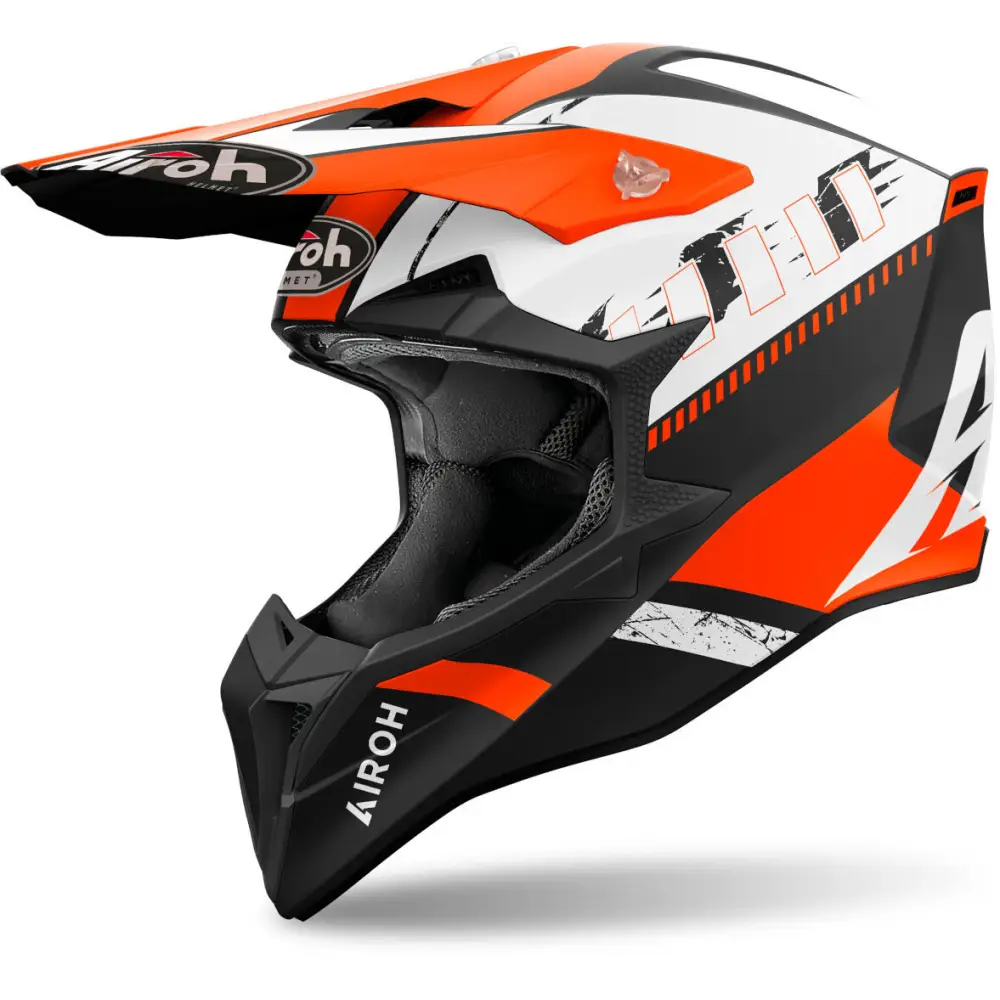 Casco Airoh Wraaap Feel Orange Matt