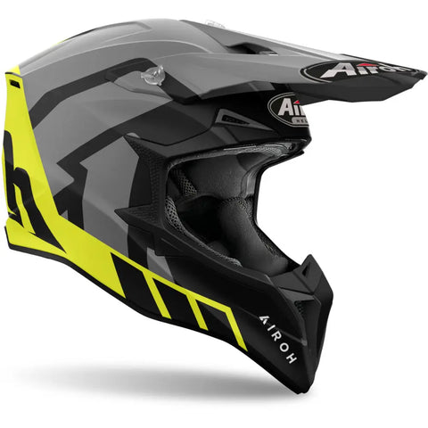 Casco Airoh Wraaap Reloaded Yellow Matt