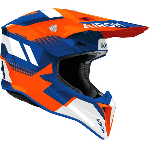 Casco Airoh Wraaap Vision Orange/Blue Gloss