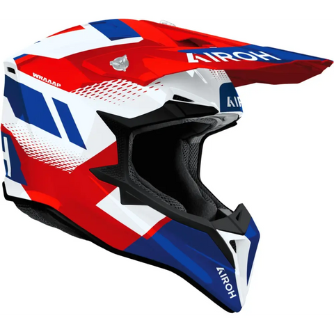 Casco Airoh Wraaap Vision Red/Blue Gloss