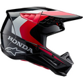 Casco Alpinestars Honda SM5 Black/Red Glossy