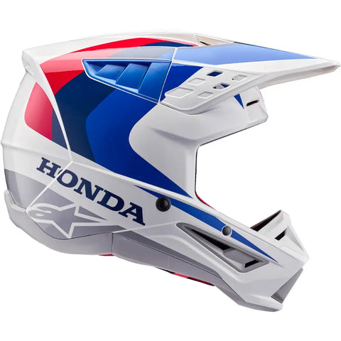 Casco Alpinestars Honda SM5 White/Blue/Red Glossy