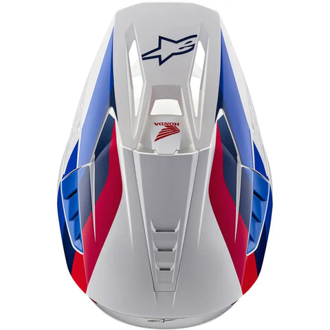 Casco Alpinestars Honda SM5 White/Blue/Red Glossy