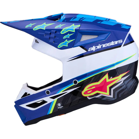 Casco Alpinestars S-M3 Falcon Blue/White/Black