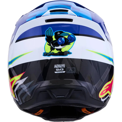 Casco Alpinestars S-M3 Falcon Blue/White/Black