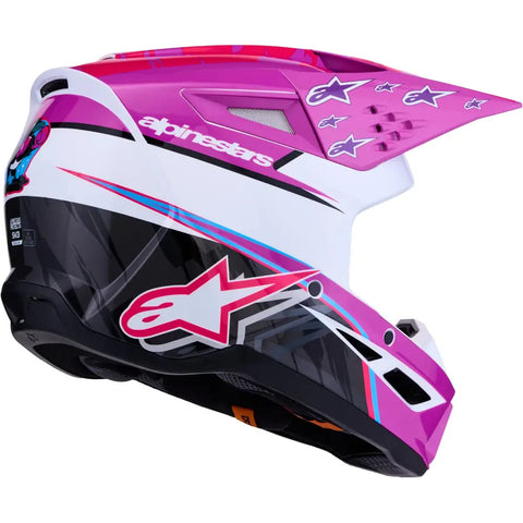 Casco Alpinestars S-M3 Falcon Purple/White