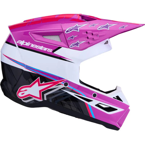 Casco Alpinestars S-M3 Falcon Purple/White