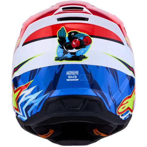 Casco Alpinestars S-M3 Falcon Red/White/Blue