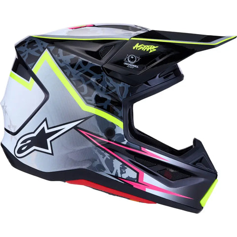 Casco Alpinestars S-M7 Blaster Black/Grey/Yellow