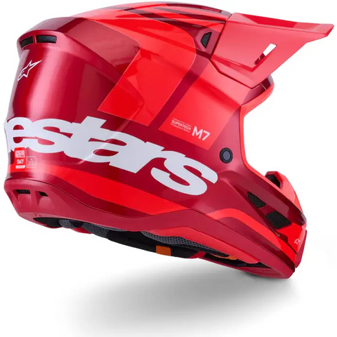 Casco Alpinestars S-M7 Core, Red Glossy